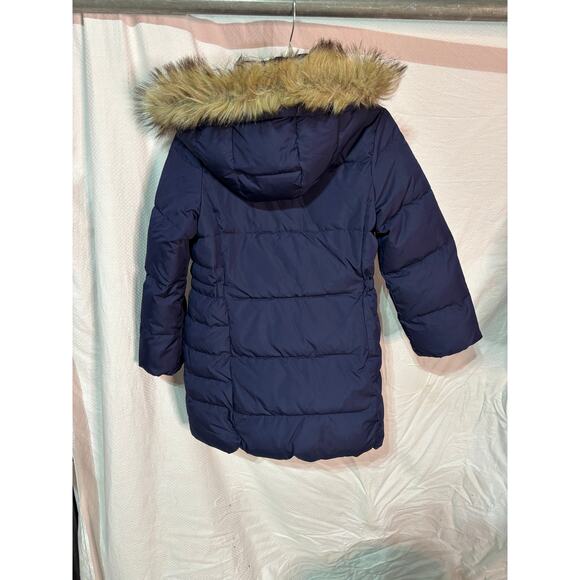 Gap M heavy weight puffer coat 3/4 length hooded pocket euc - Picture 7 of 10